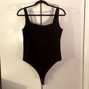 Express square neck thong bodysuit size medium